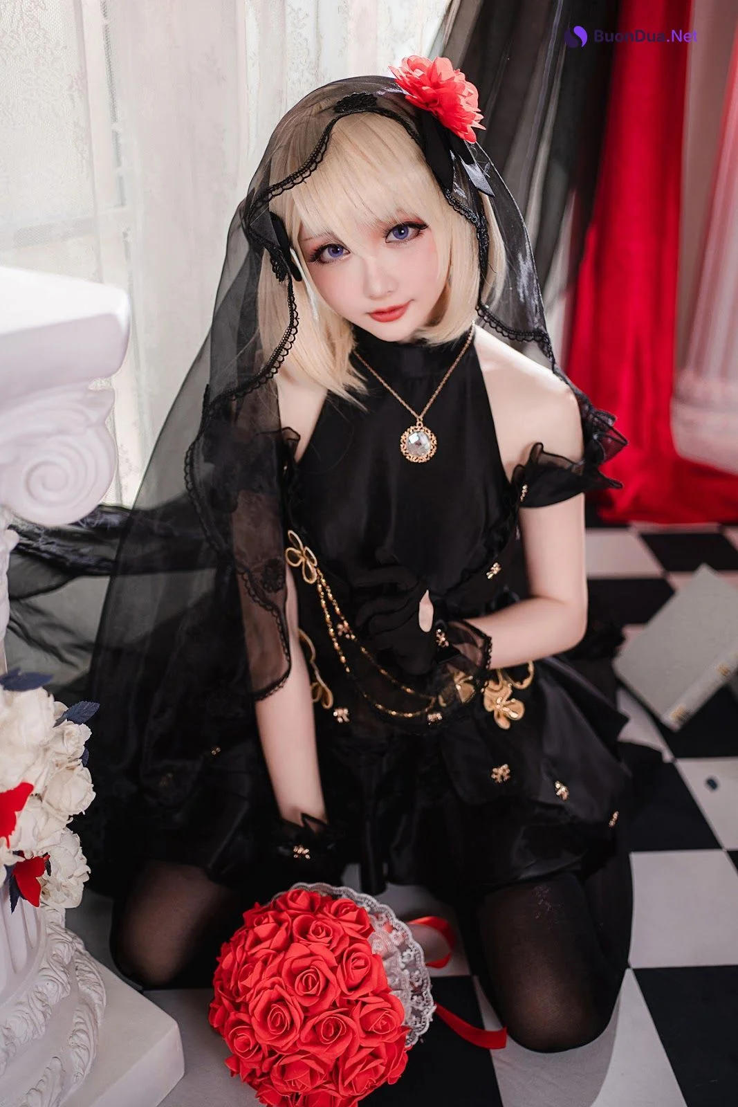 Cosplay 星之迟迟Hoshilily Z23婚纱 - Photo 14