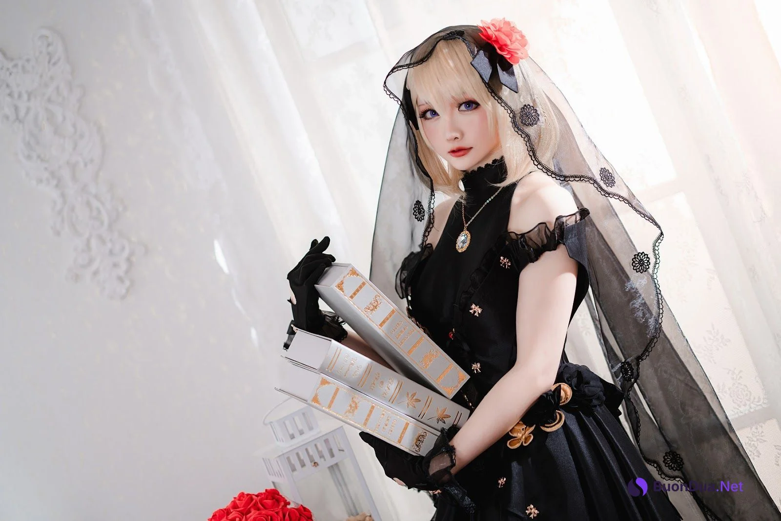Cosplay 星之迟迟Hoshilily Z23婚纱 - Photo 5