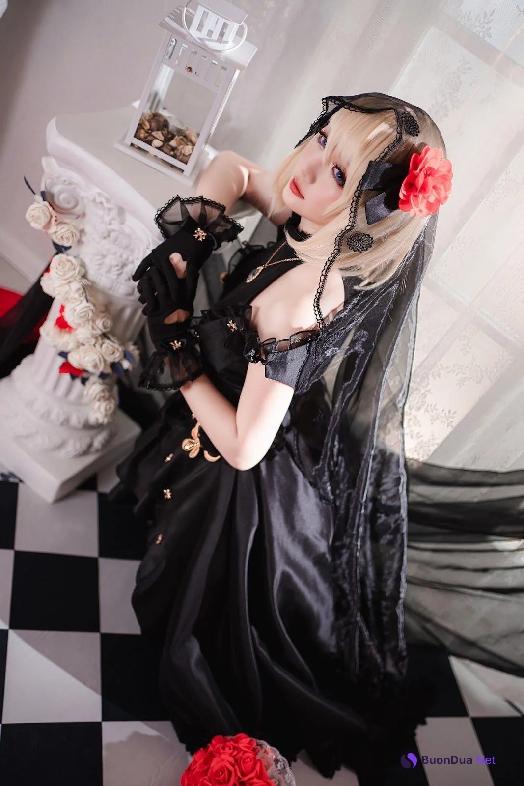 Cosplay 星之迟迟Hoshilily Z23婚纱 - Photo 9