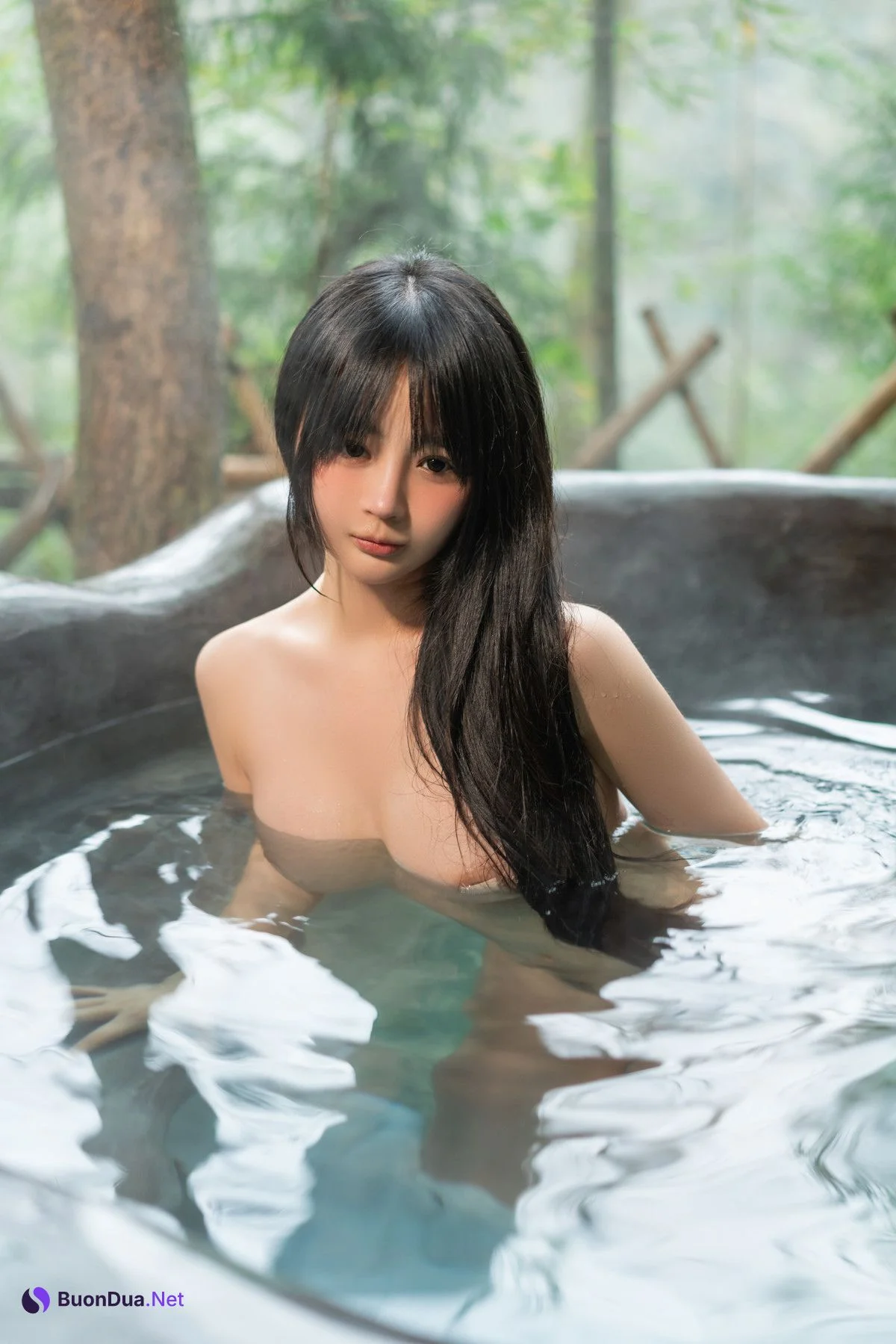 Cosplay 桜井宁宁 温泉 Hot Spring - Photo 16
