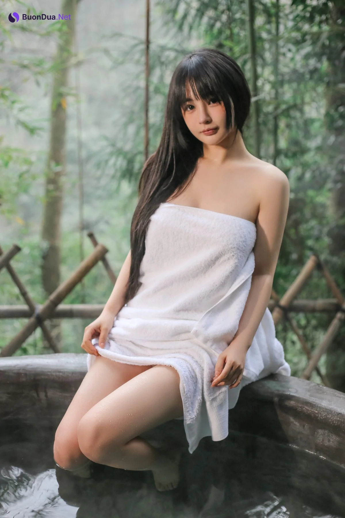 Cosplay 桜井宁宁 温泉 Hot Spring - Photo 5