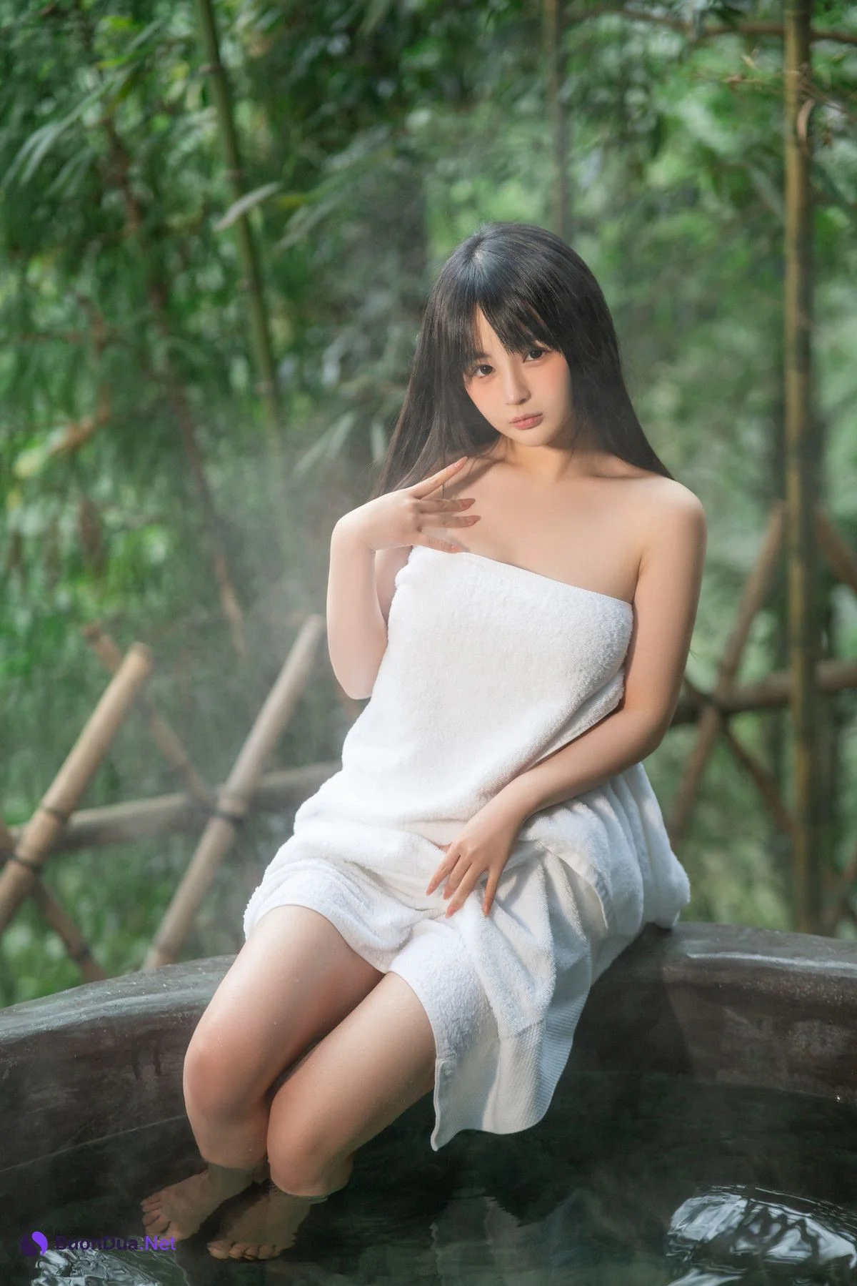 Cosplay 桜井宁宁 温泉 Hot Spring - Photo 7