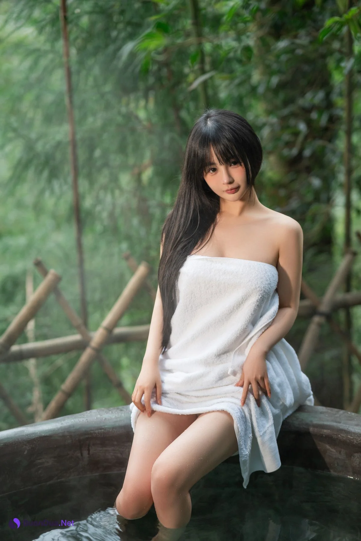 Cosplay 桜井宁宁 温泉 Hot Spring - Photo 9