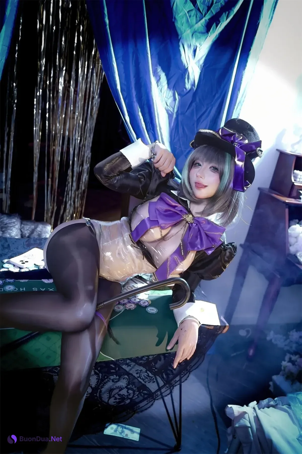 Cosplay 九曲Jean – 柴郡绚烂夜梦 - Photo 4