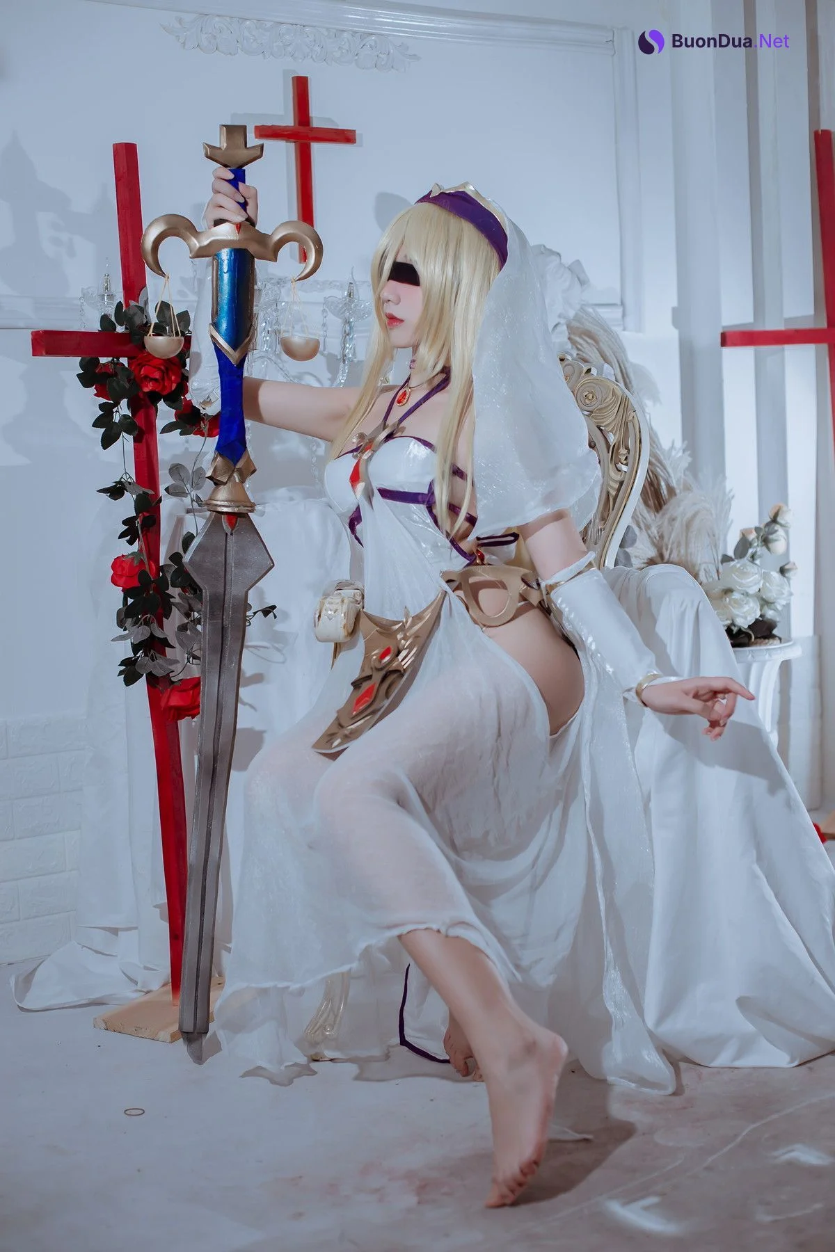 Cosplay 九曲Jean 剑圣女 Sword Saint - Photo 6