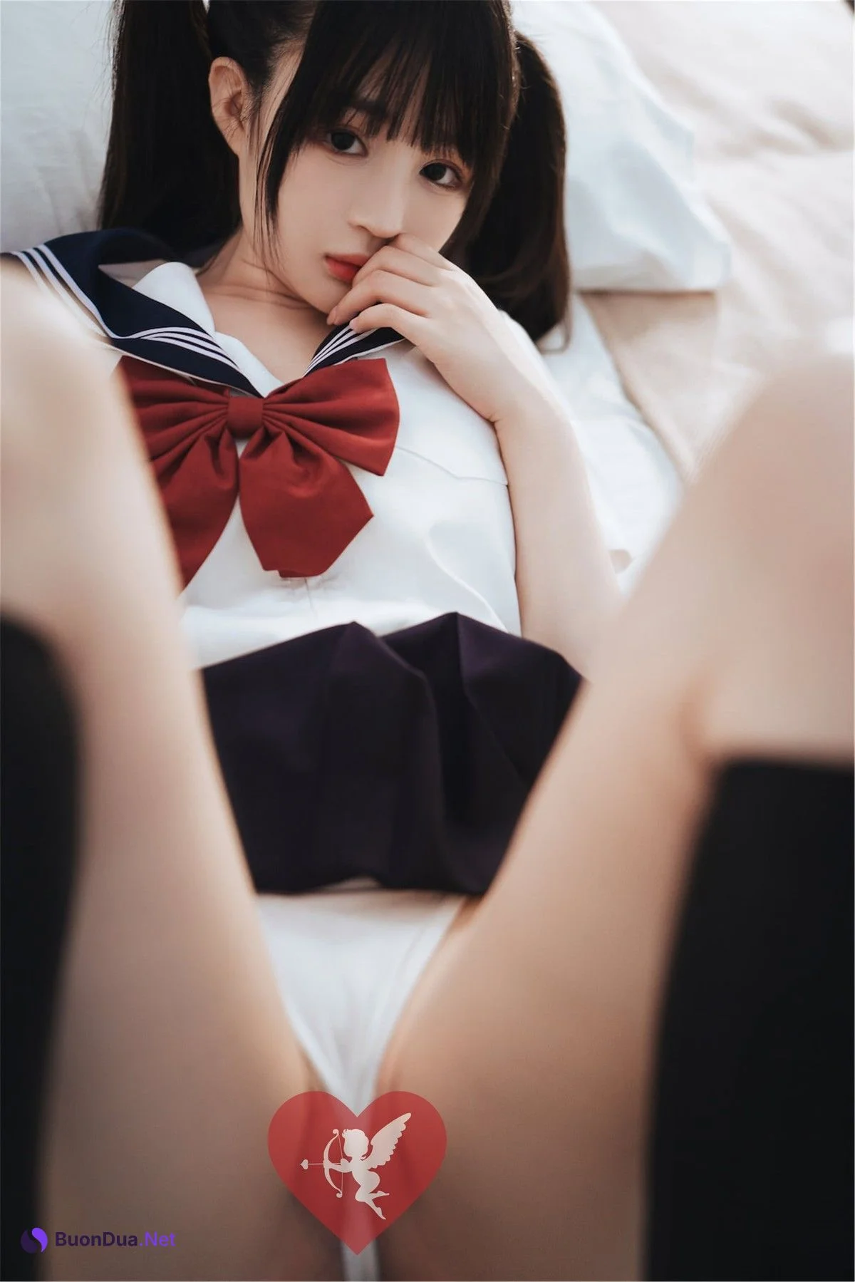 Cosplay 桜井宁宁 双马尾JK - Photo 18