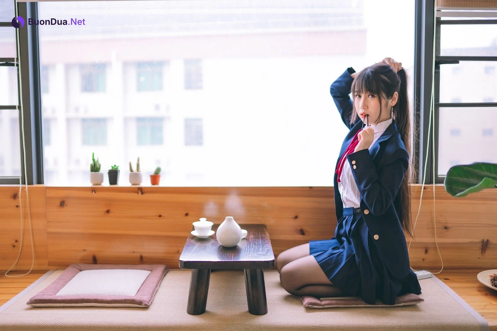 Cosplay 不呆猫 校服JK - Photo 2