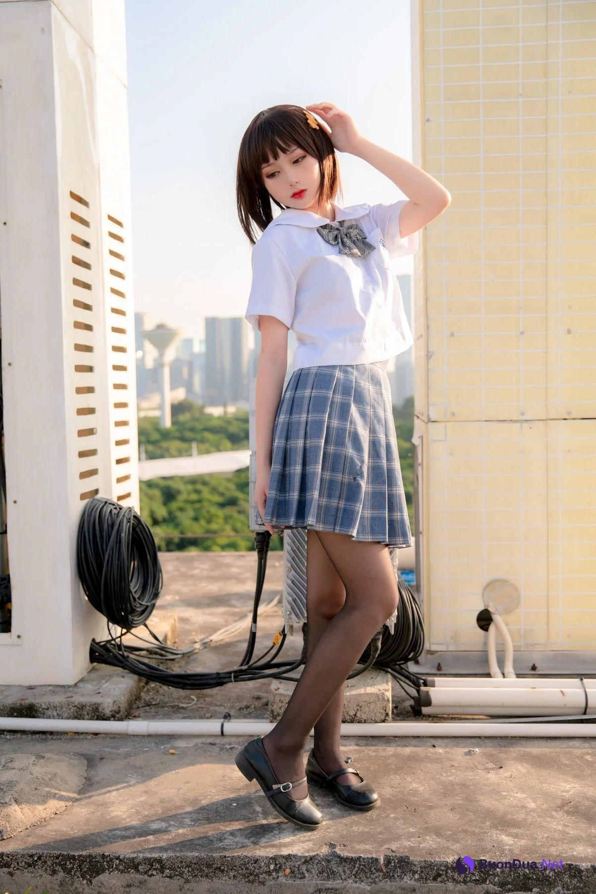 Cosplay 您的蛋蛋 天台JK - Photo 2