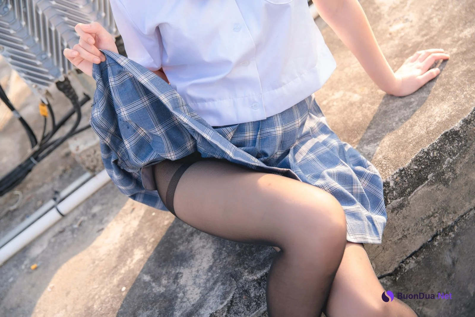 Cosplay 您的蛋蛋 天台JK - Photo 5