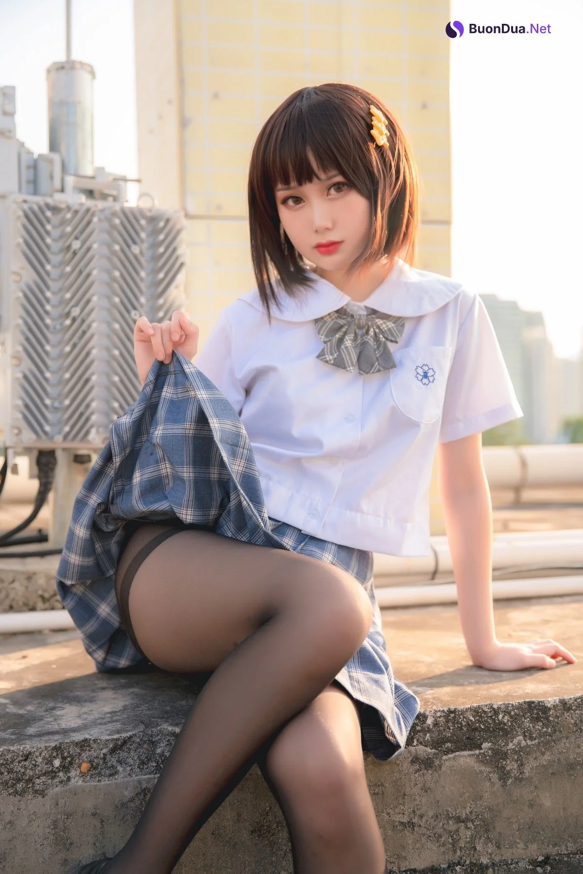 Cosplay 您的蛋蛋 天台JK - Photo 7
