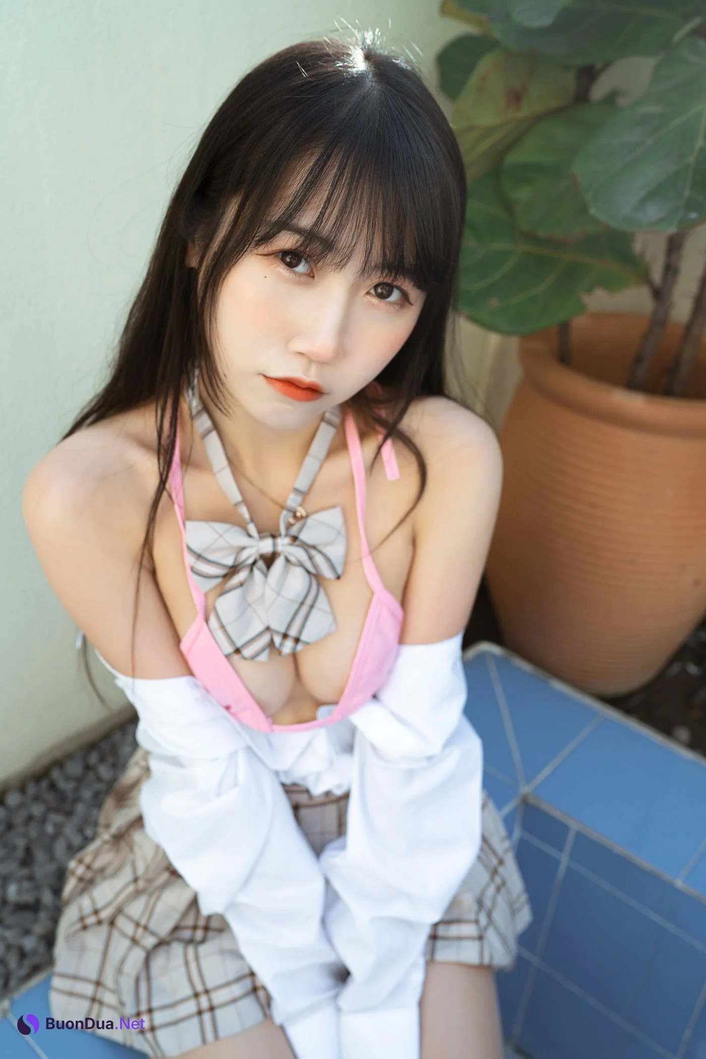 Cosplay 不呆猫 绳艺 JK制服 - Photo 11