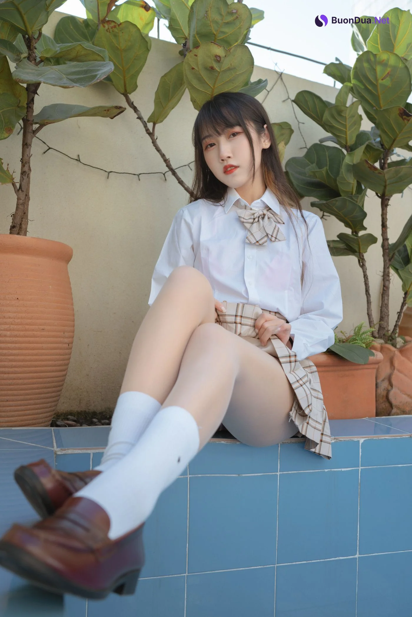 Cosplay 不呆猫 绳艺 JK制服 - Photo 6