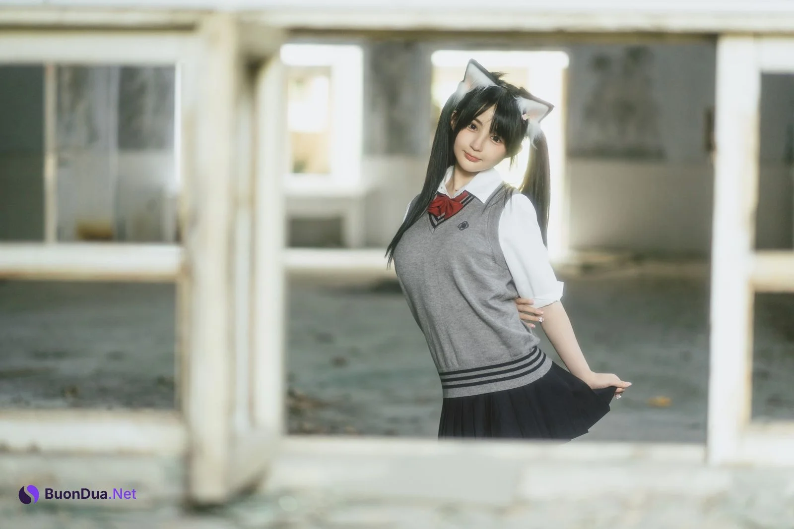 桜井宁宁 Cosplay 废墟jk - Photo 13