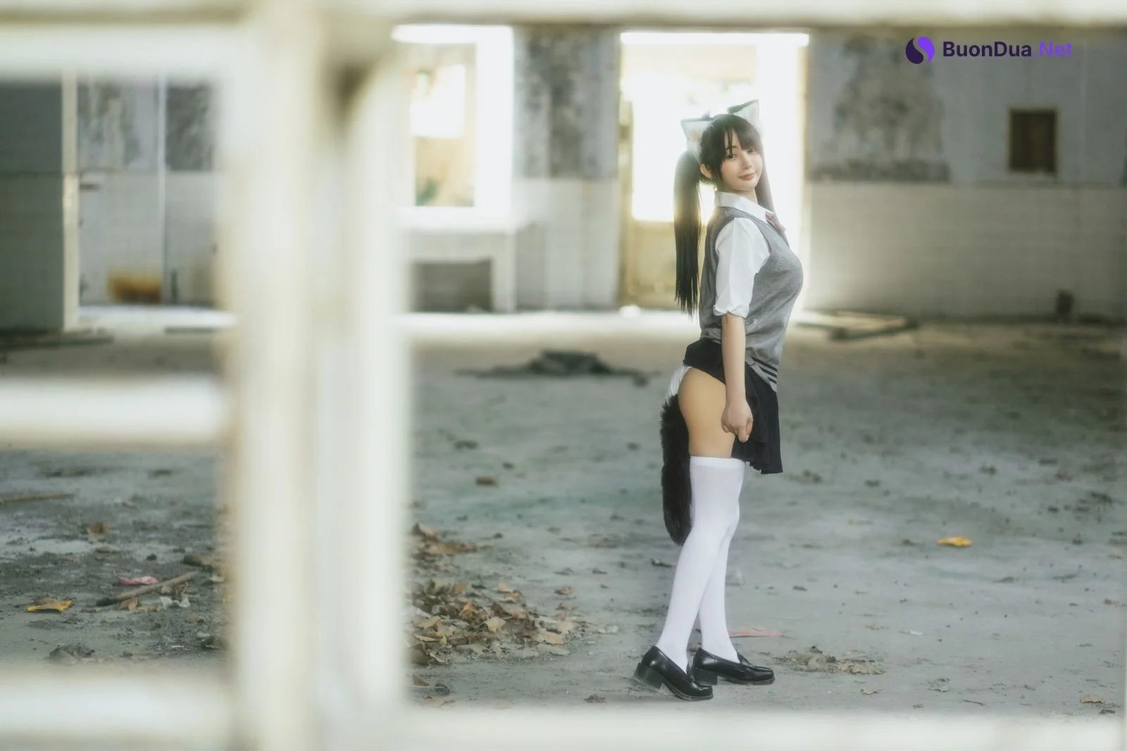 桜井宁宁 Cosplay 废墟jk - Photo 14