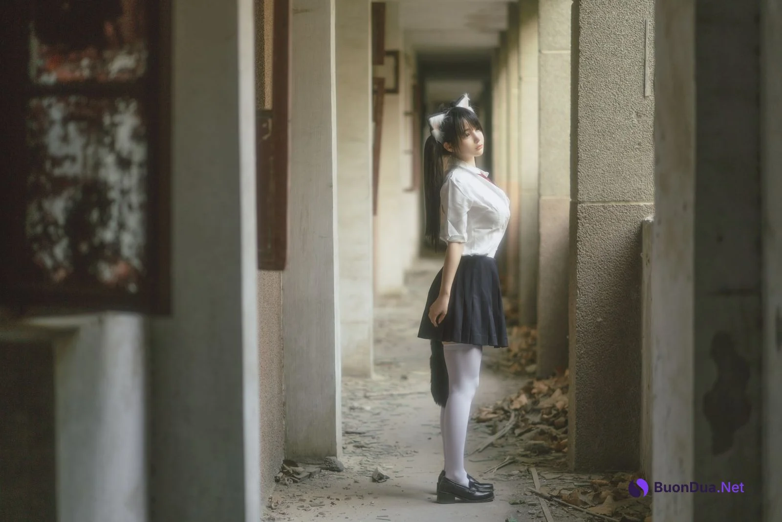 桜井宁宁 Cosplay 废墟jk - Photo 17