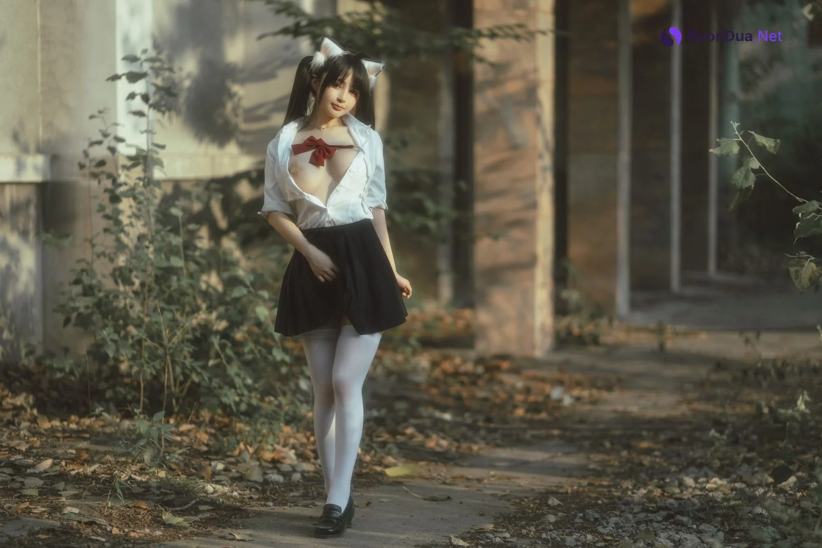 桜井宁宁 Cosplay 废墟jk - Photo 18