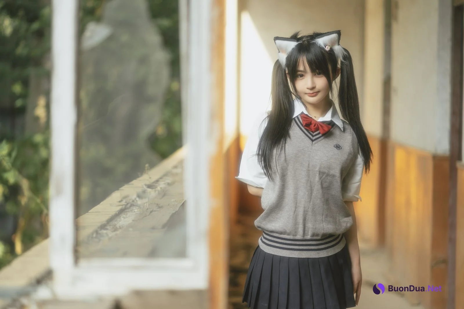 桜井宁宁 Cosplay 废墟jk - Photo 2