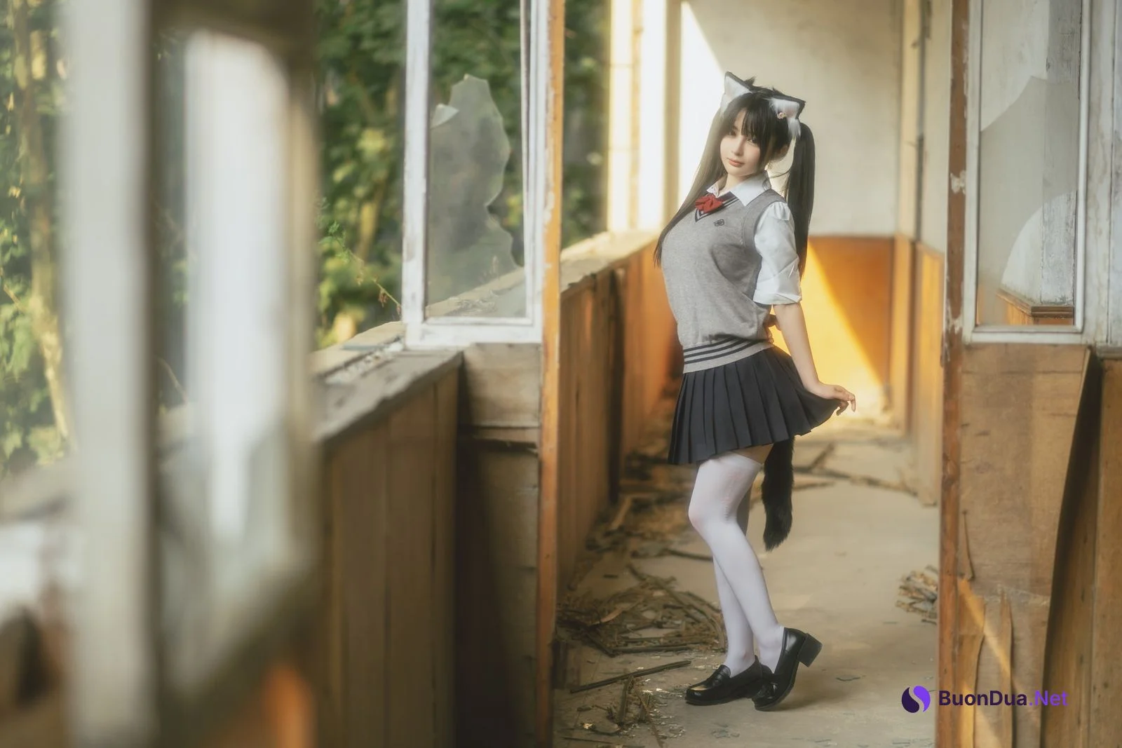 桜井宁宁 Cosplay 废墟jk - Photo 5