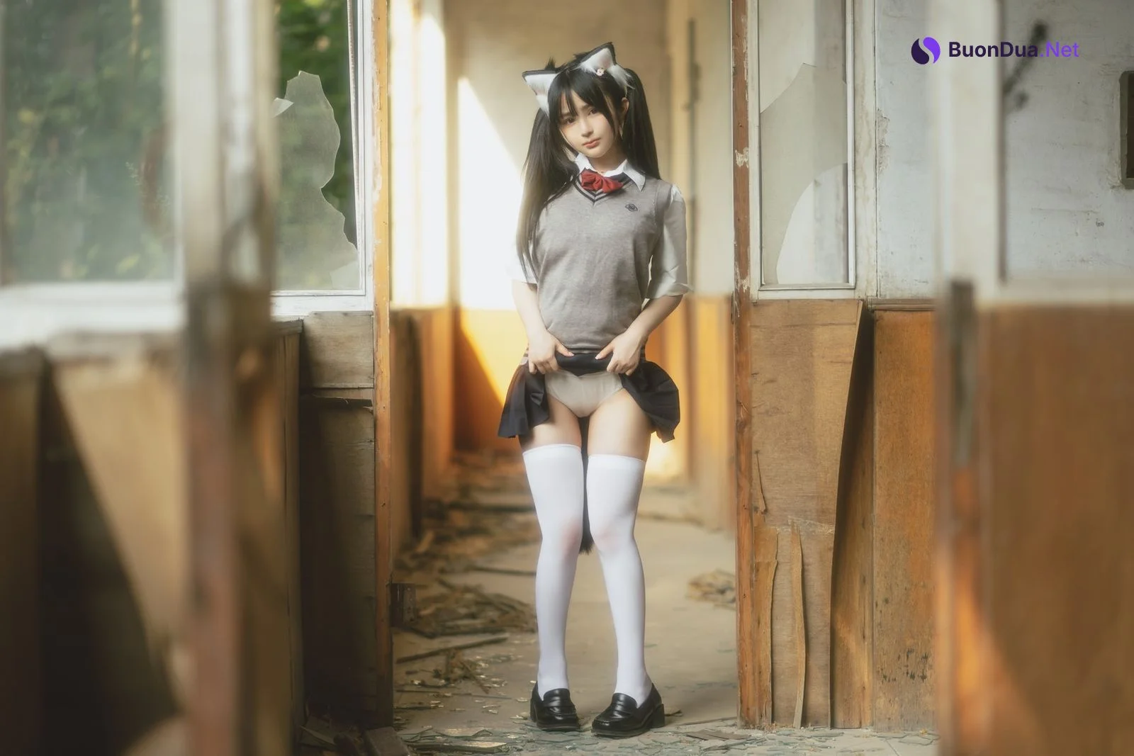 桜井宁宁 Cosplay 废墟jk - Photo 6