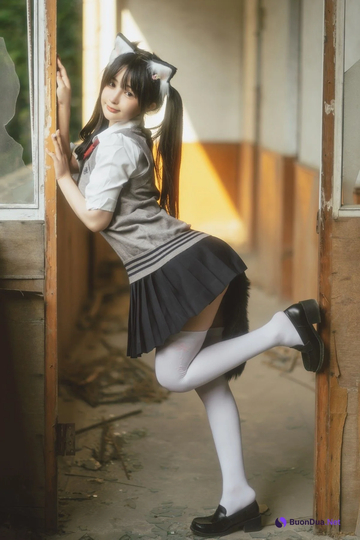 桜井宁宁 Cosplay 废墟jk - Photo 7