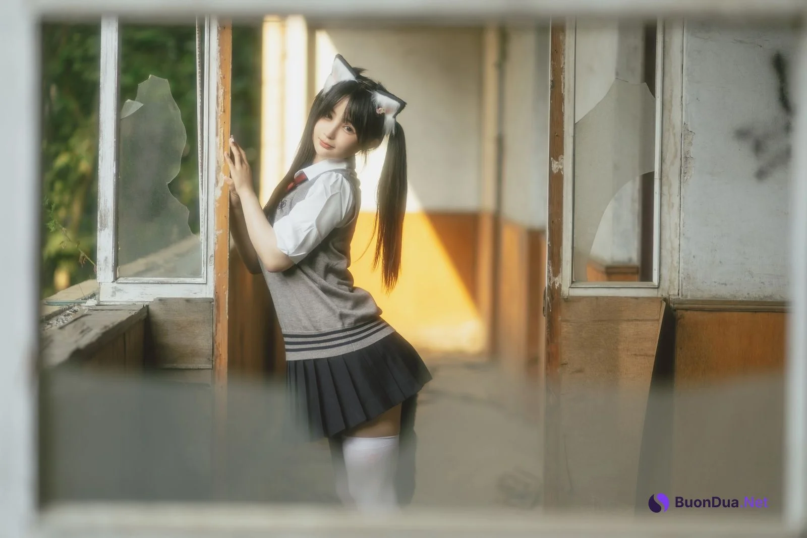 桜井宁宁 Cosplay 废墟jk - Photo 8