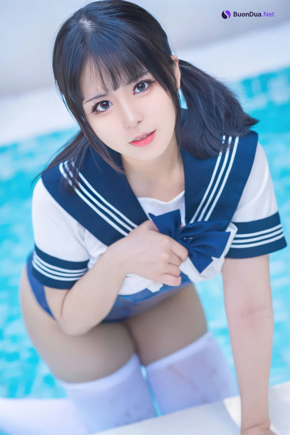 Cosplay 虎森森 JK死库水 JK Water Splash - Photo 16