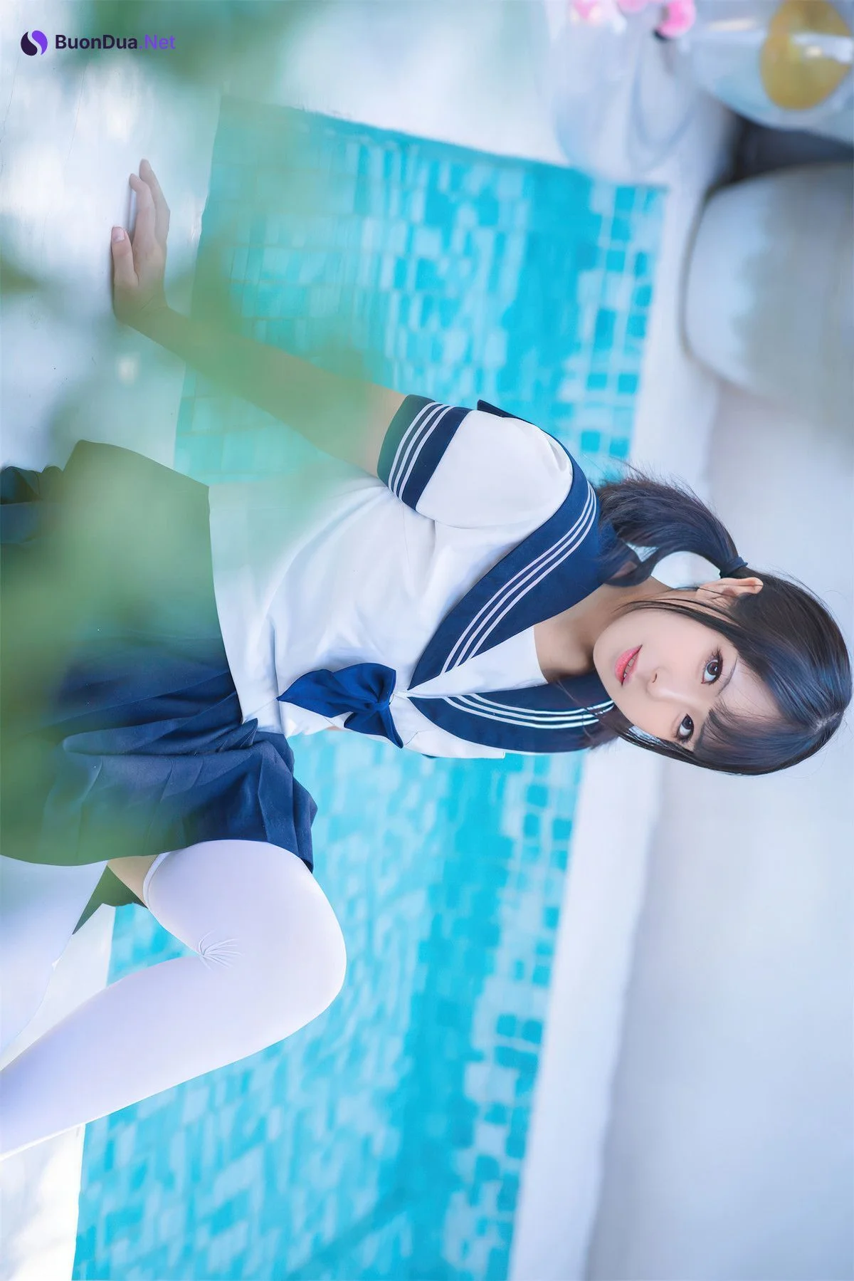 Cosplay 虎森森 JK死库水 JK Water Splash - Photo 3