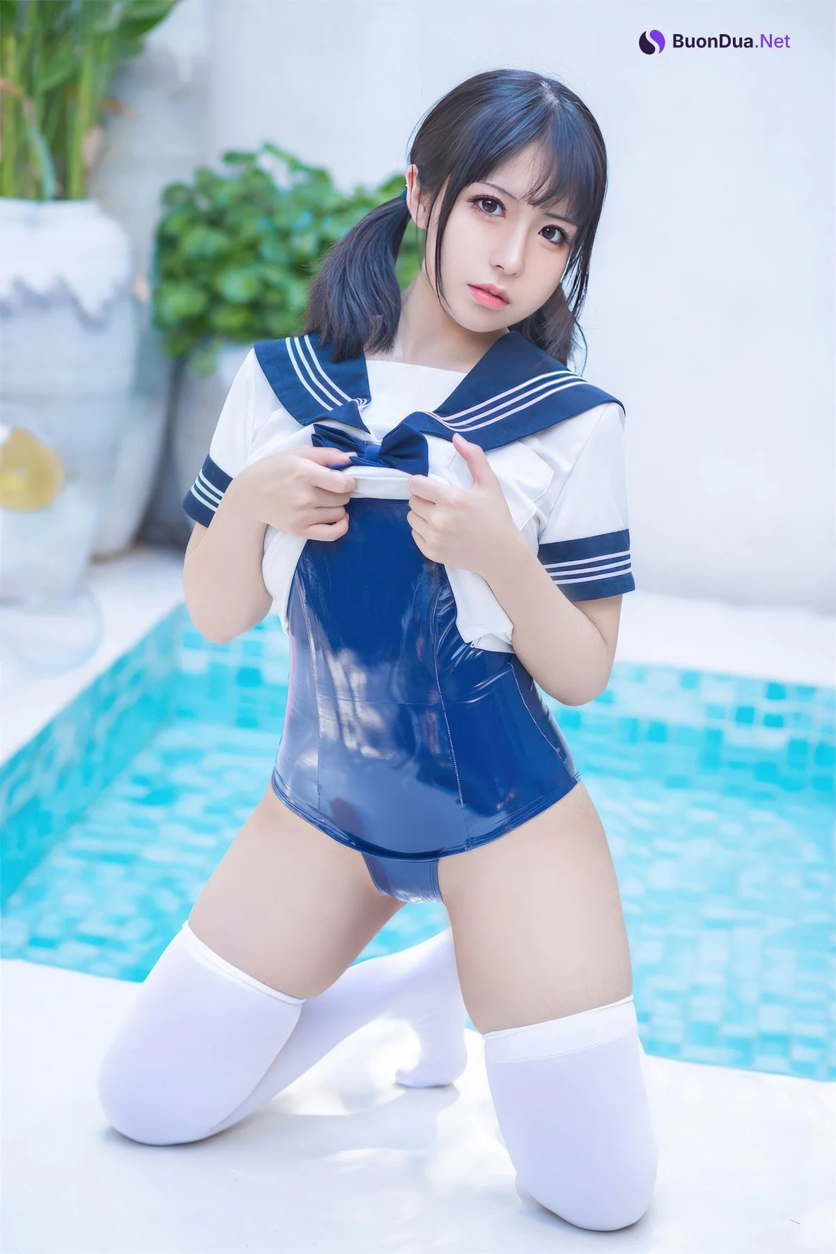 Cosplay 虎森森 JK死库水 JK Water Splash - Photo 9