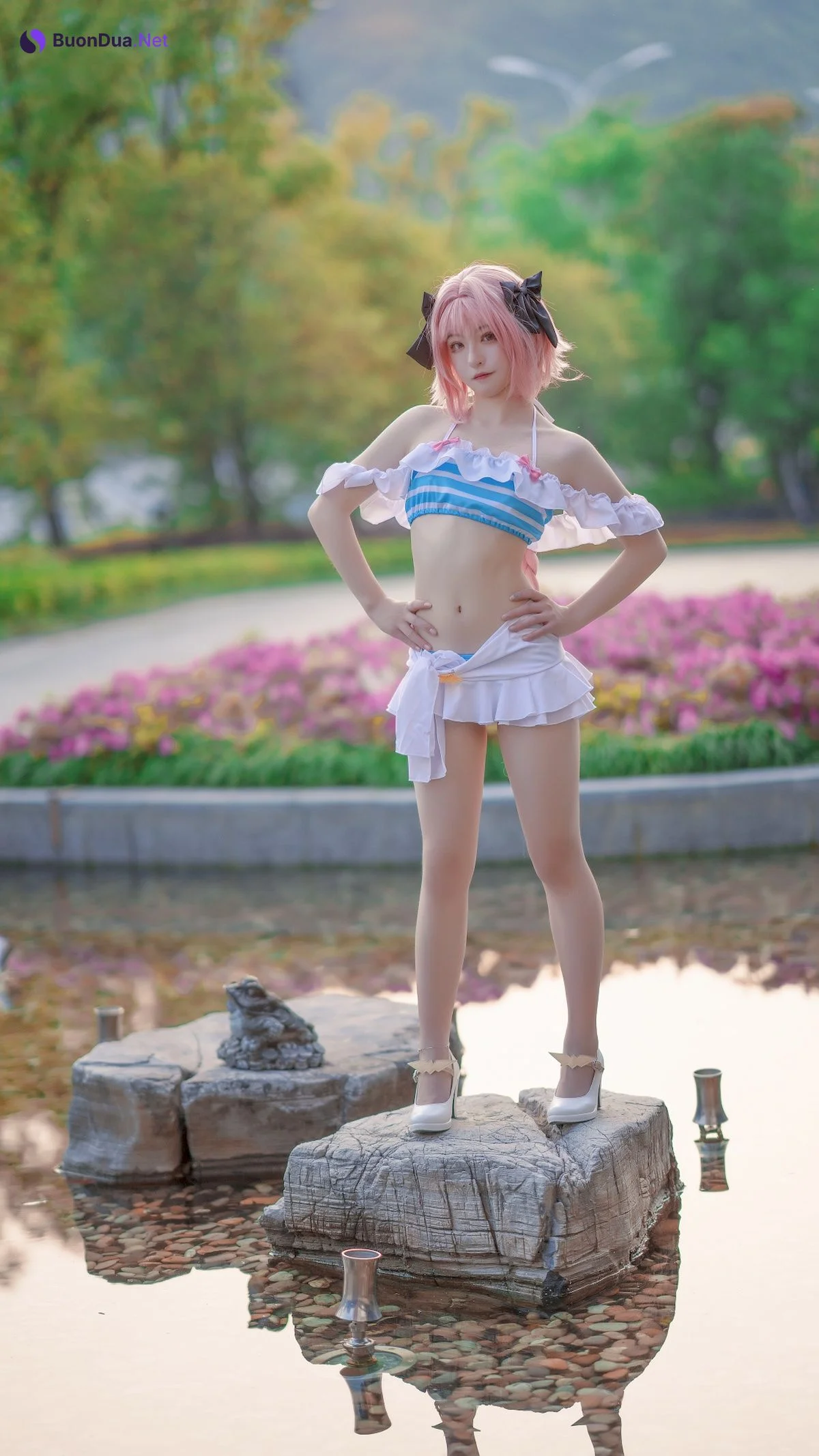 Cosplay 海藻酸钠 阿福jk 阿福泳装 Ray - Photo 16