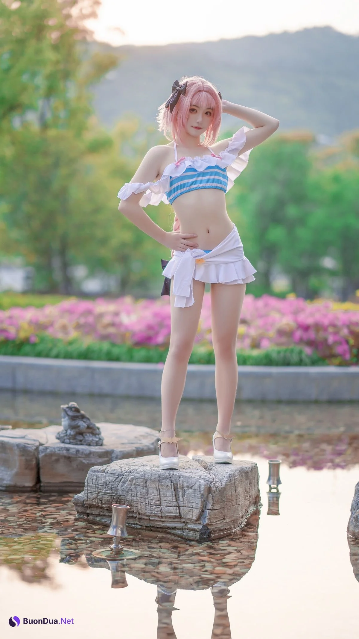 Cosplay 海藻酸钠 阿福jk 阿福泳装 Ray - Photo 17