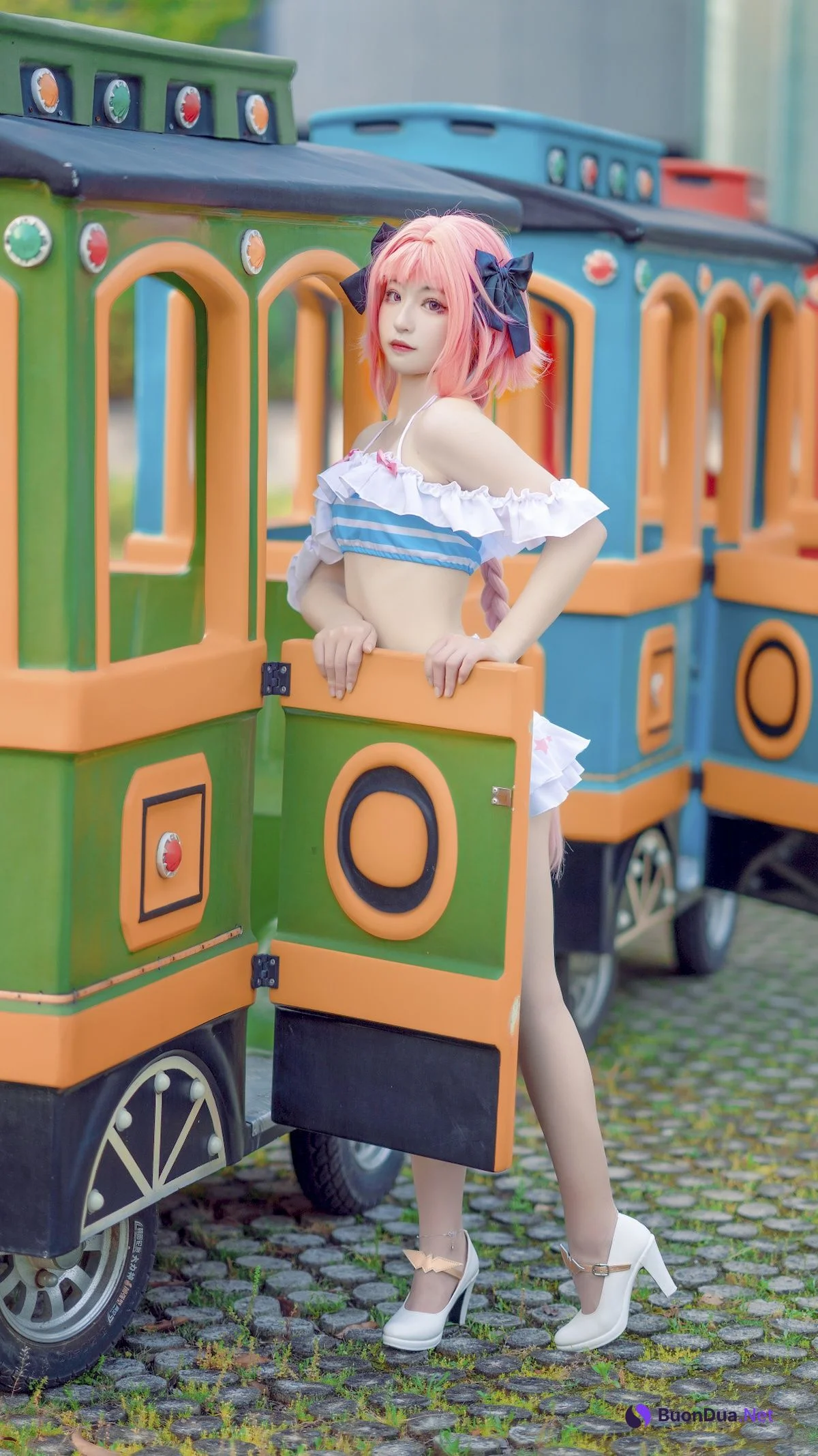 Cosplay 海藻酸钠 阿福jk 阿福泳装 Ray - Photo 18