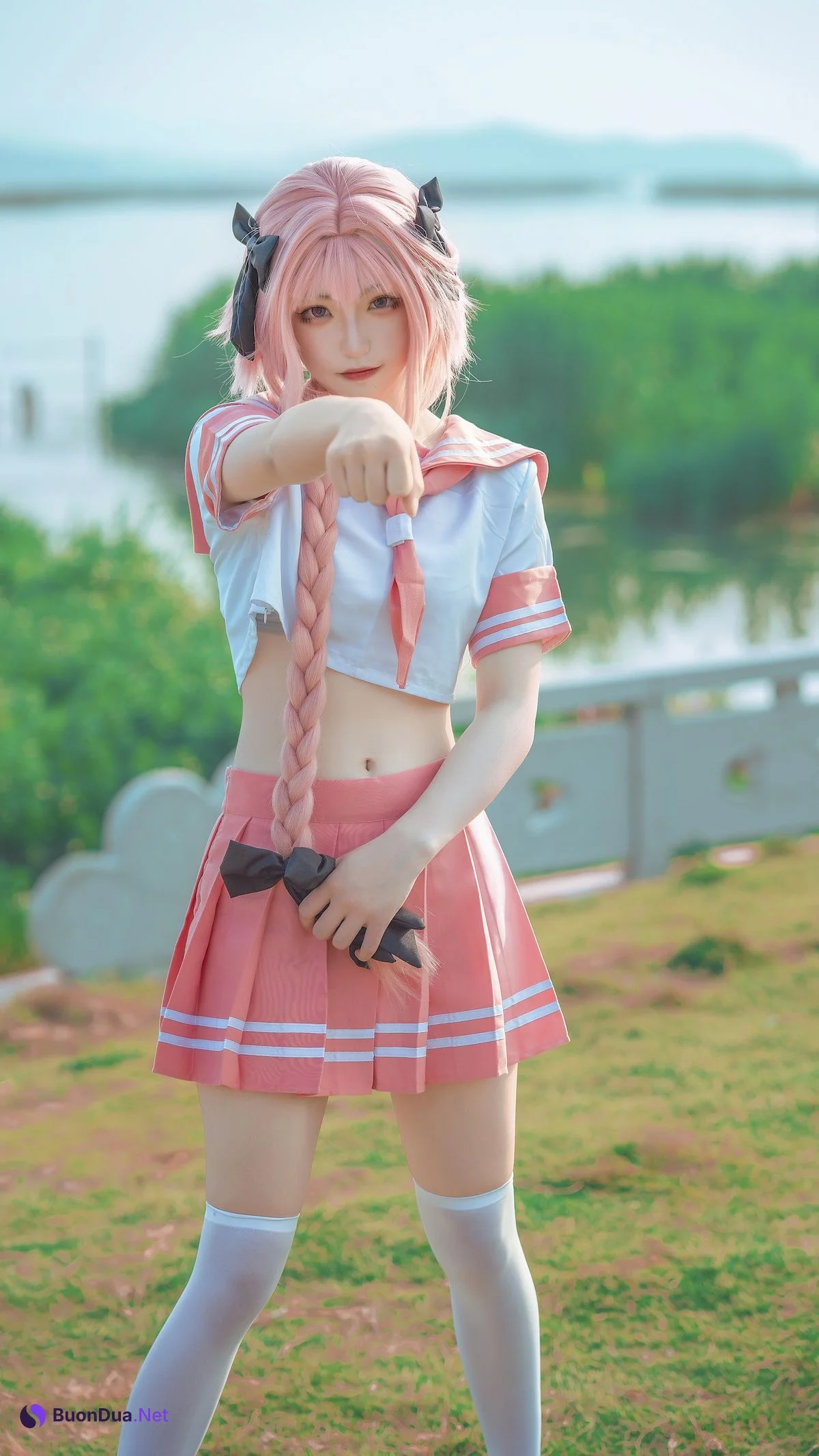 Cosplay 海藻酸钠 阿福jk 阿福泳装 Ray - Photo 2
