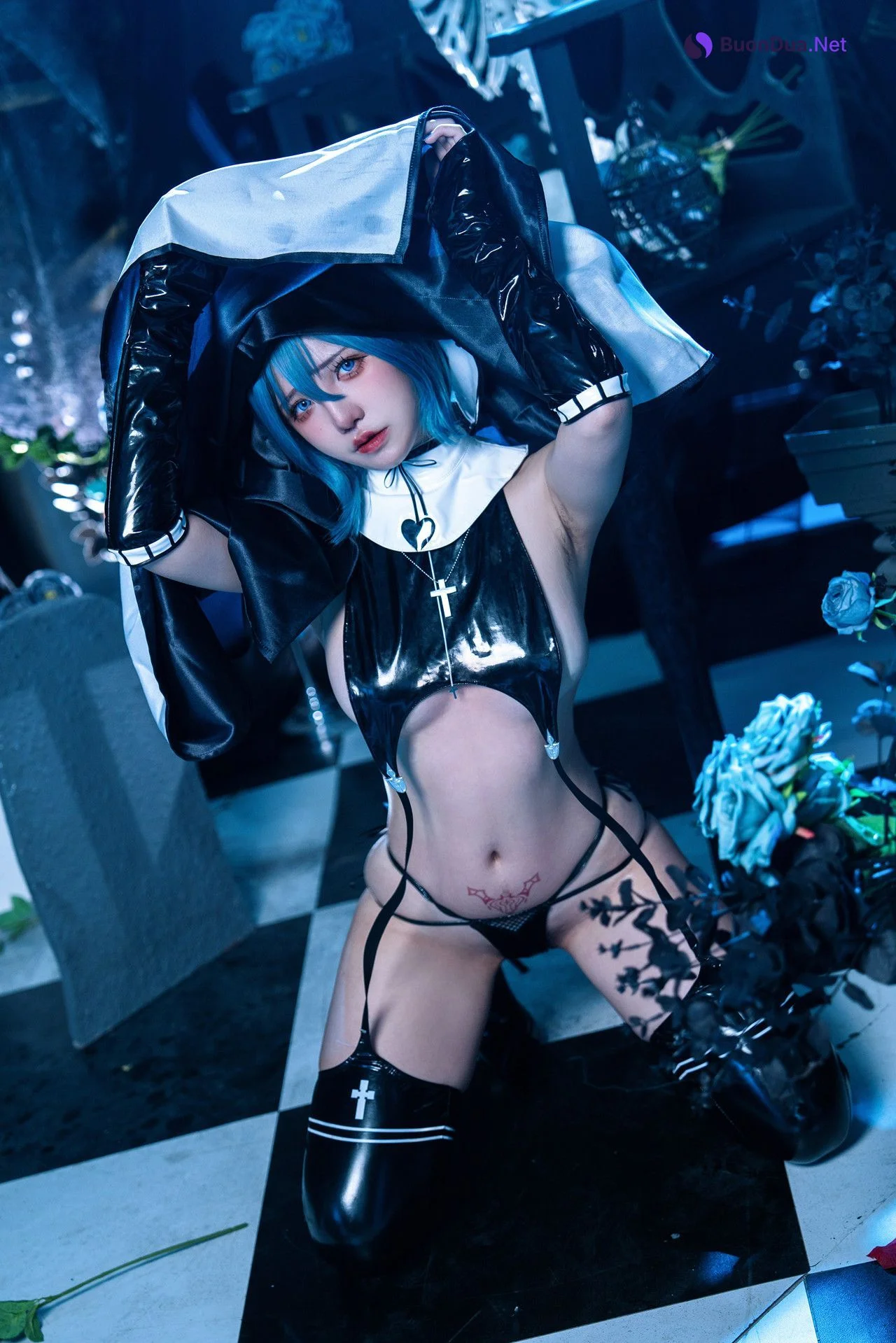 Cosplay 阿薰kaOri 蓝羽毛w魅魔 - Photo 11