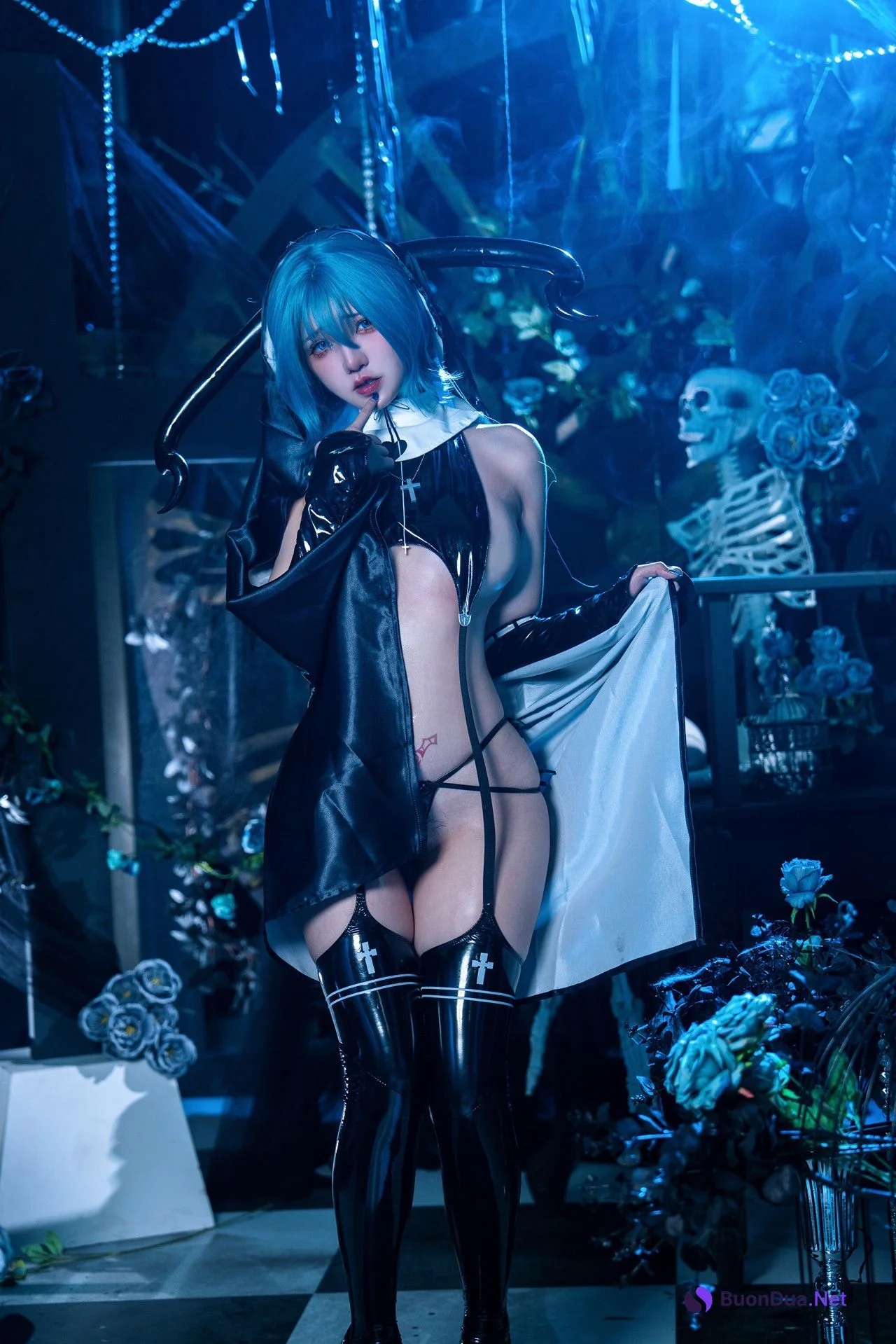 Cosplay 阿薰kaOri 蓝羽毛w魅魔 - Photo 8