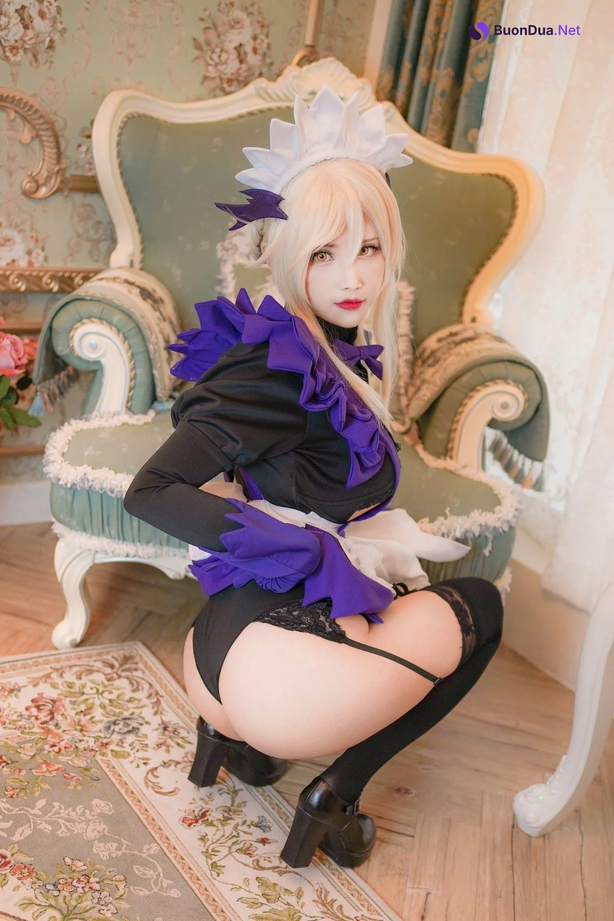Cosplay KaYa萱 阿尔托莉雅女仆 - Photo 12