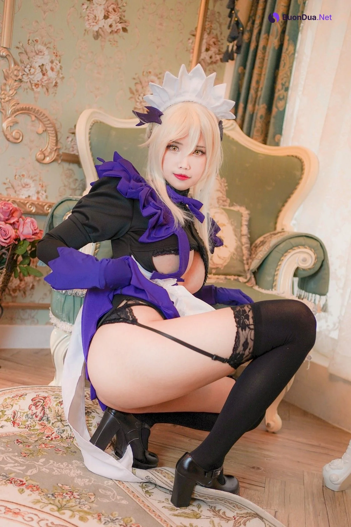 Cosplay KaYa萱 阿尔托莉雅女仆 - Photo 13