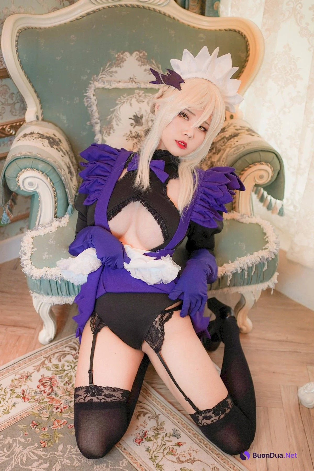 Cosplay KaYa萱 阿尔托莉雅女仆 - Photo 9