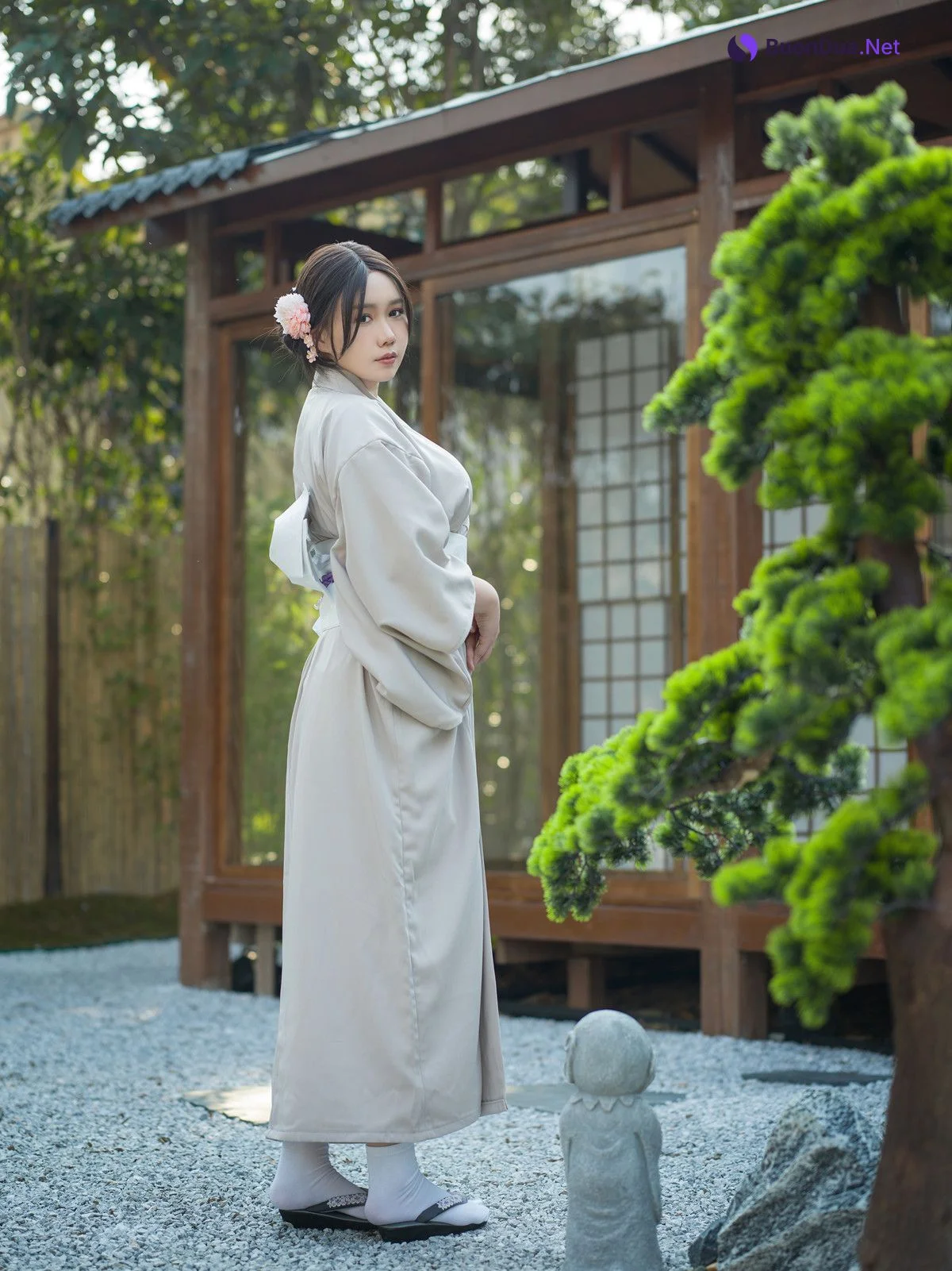 Cosplay 麻花麻花酱 兽耳和服 Kimono Set.01 - Photo 3
