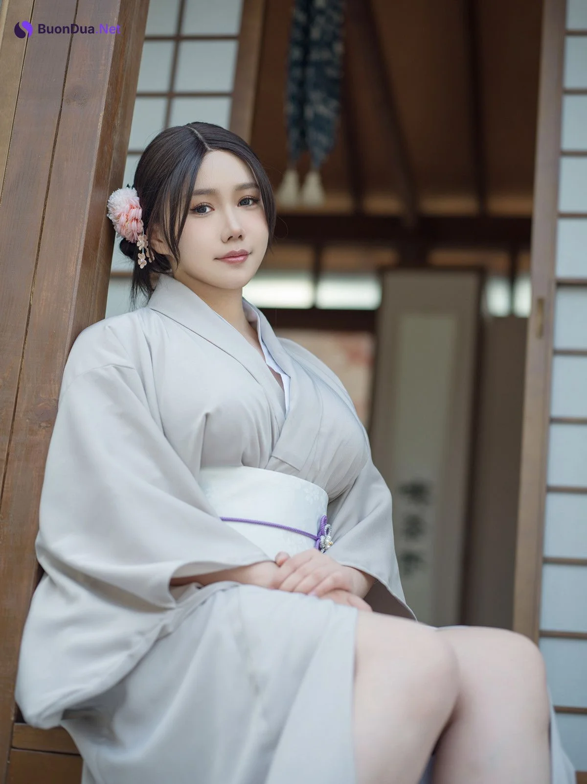 Cosplay 麻花麻花酱 兽耳和服 Kimono Set.01 - Photo 6