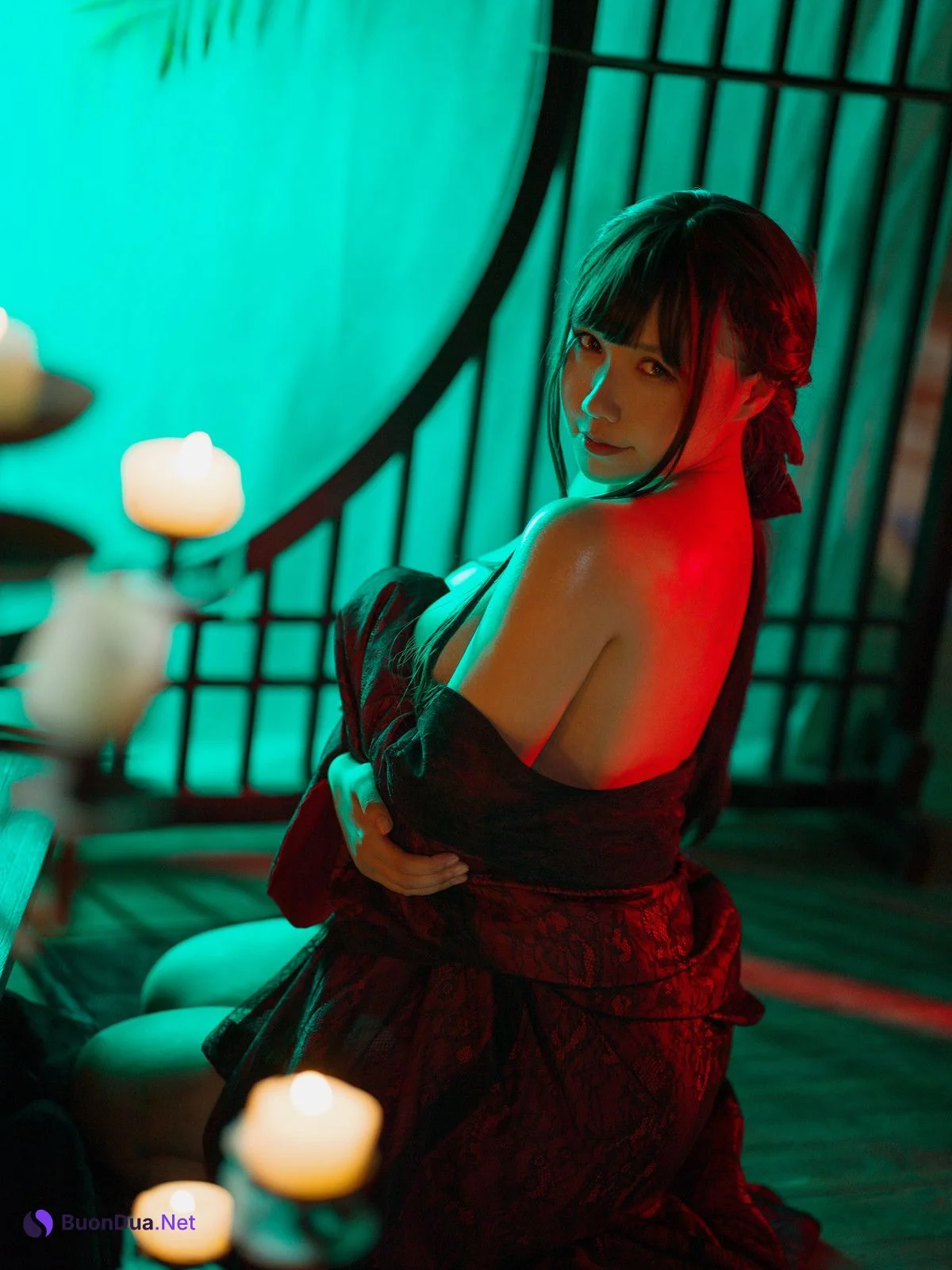 Cosplay 麻花麻花酱 兽耳和服 Kimono Set.02 - Photo 6