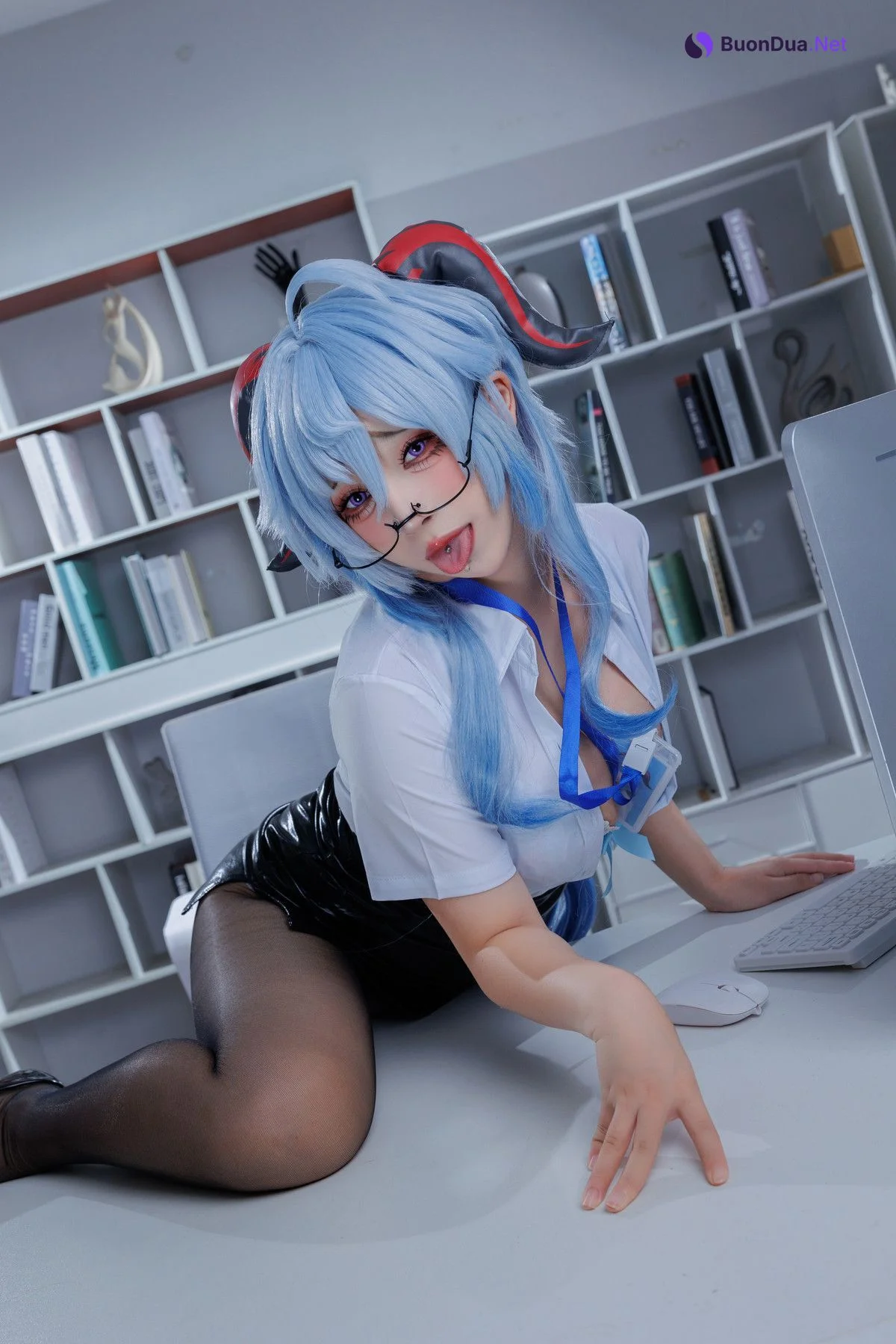 Cosplay 胡桃猫Kurumineko 甘雨OL - Photo 8