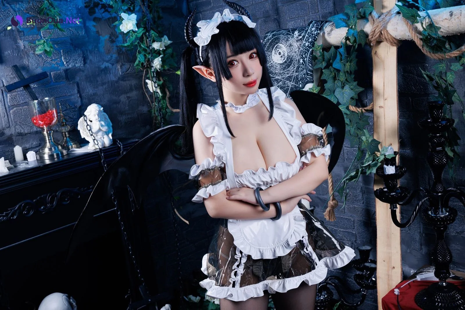Cosplay 胡桃猫Kurumineko 女仆吸血姬 Vol.01 - 사진 3