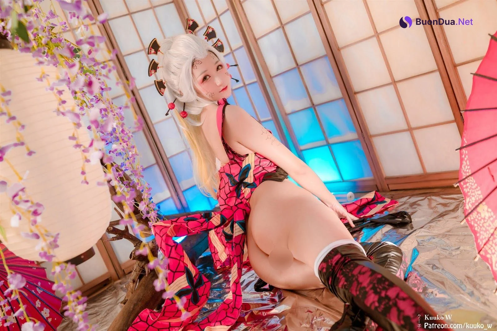 Cosplay KuukoW クー子 Daki 堕姫 - 写真 16
