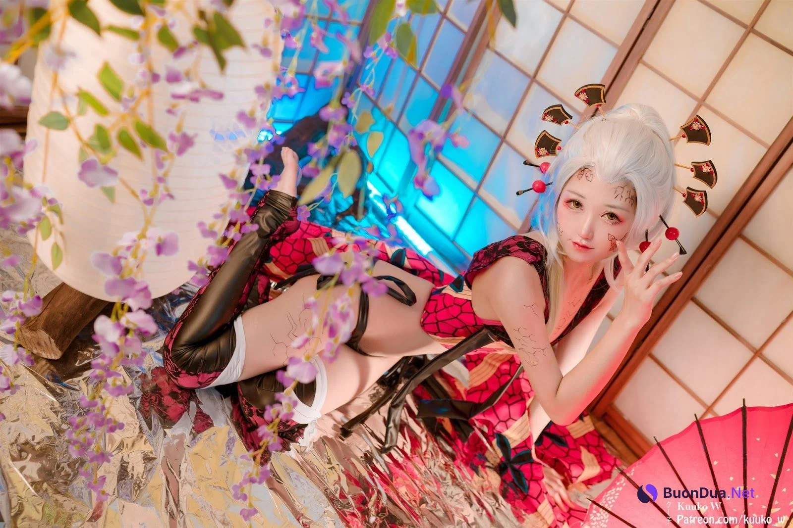 Cosplay KuukoW クー子 Daki 堕姫 - 写真 18