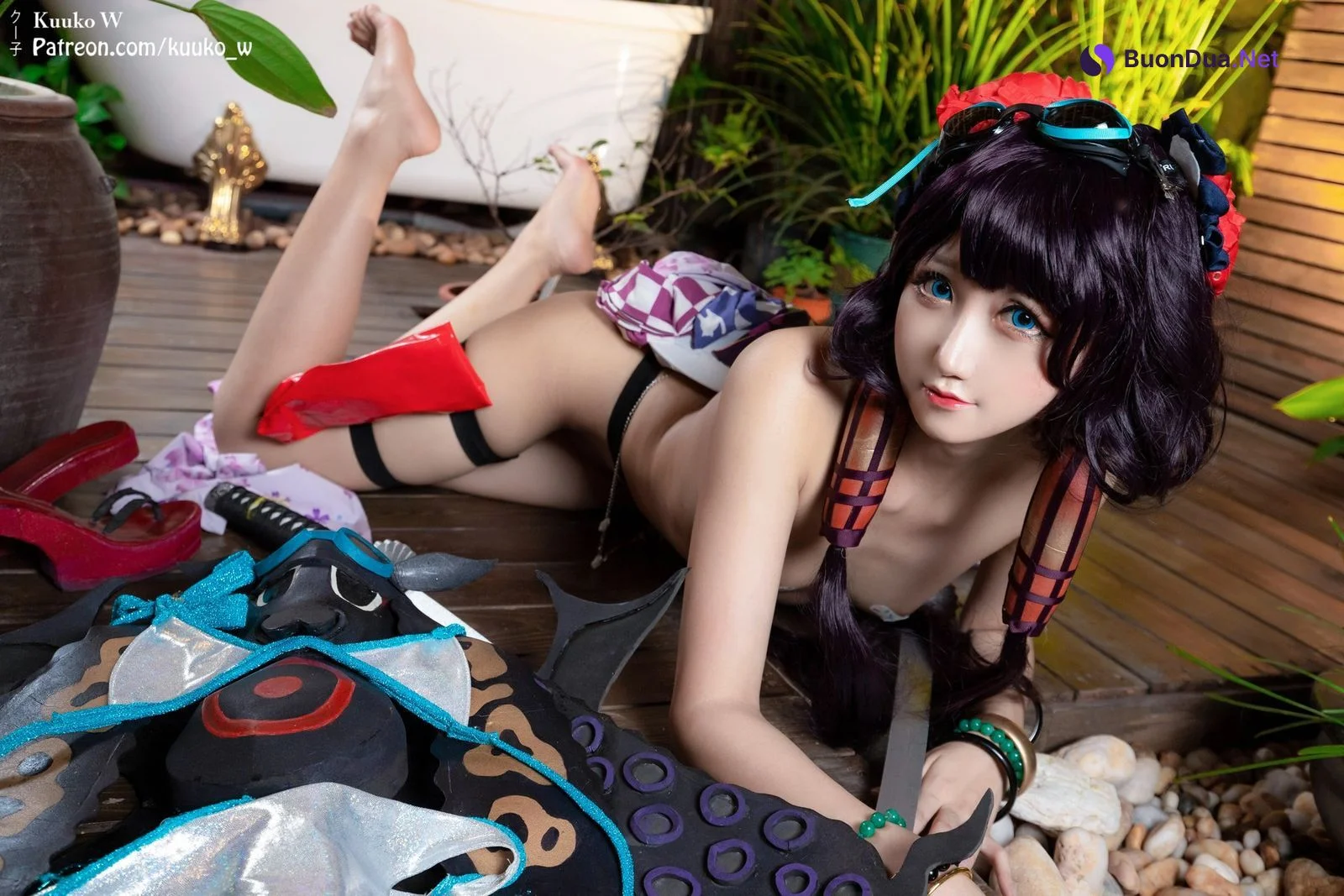 Cosplay KuukoW クー子 Houkusai Saber - Photo 11