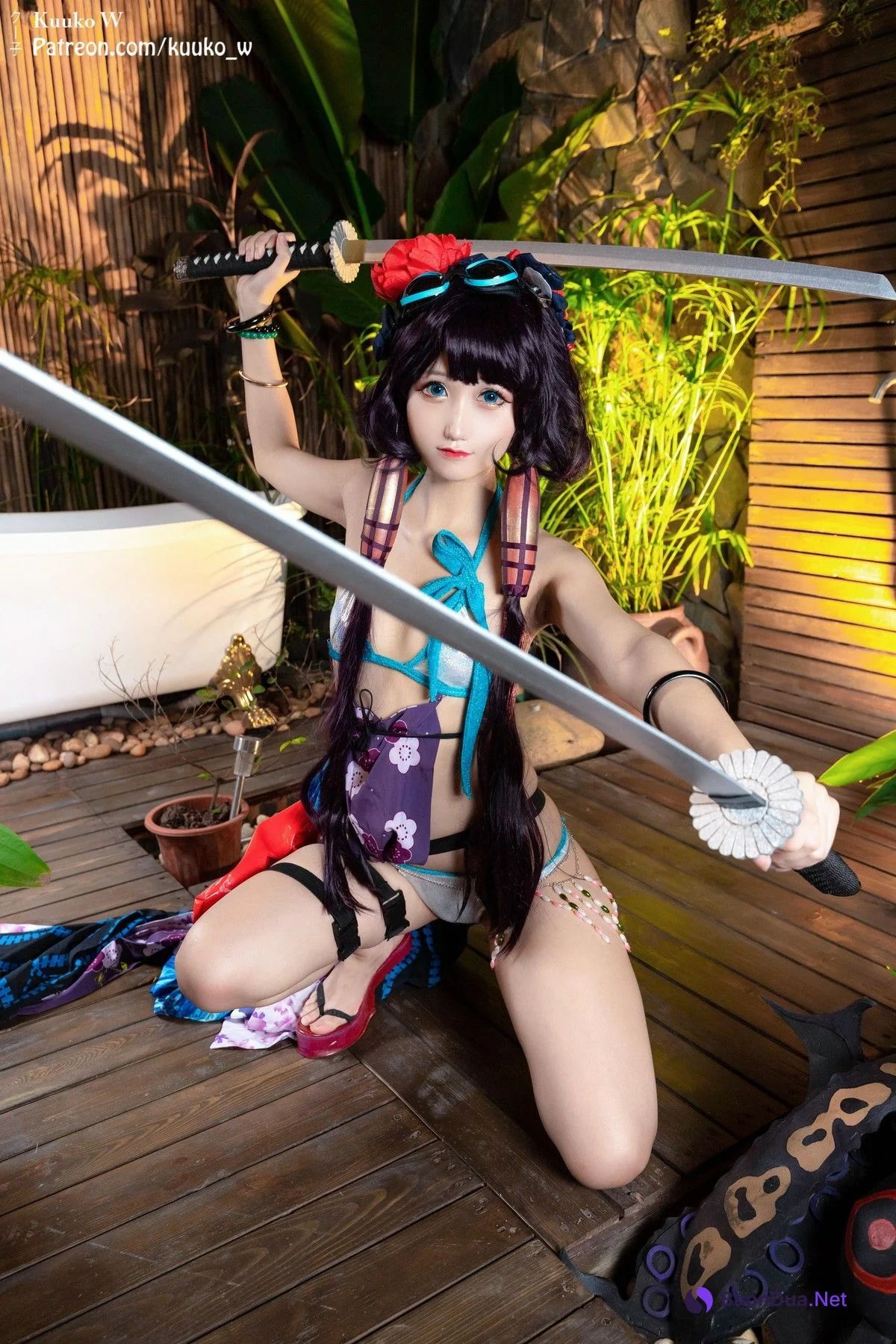 Cosplay KuukoW クー子 Houkusai Saber - Photo 12