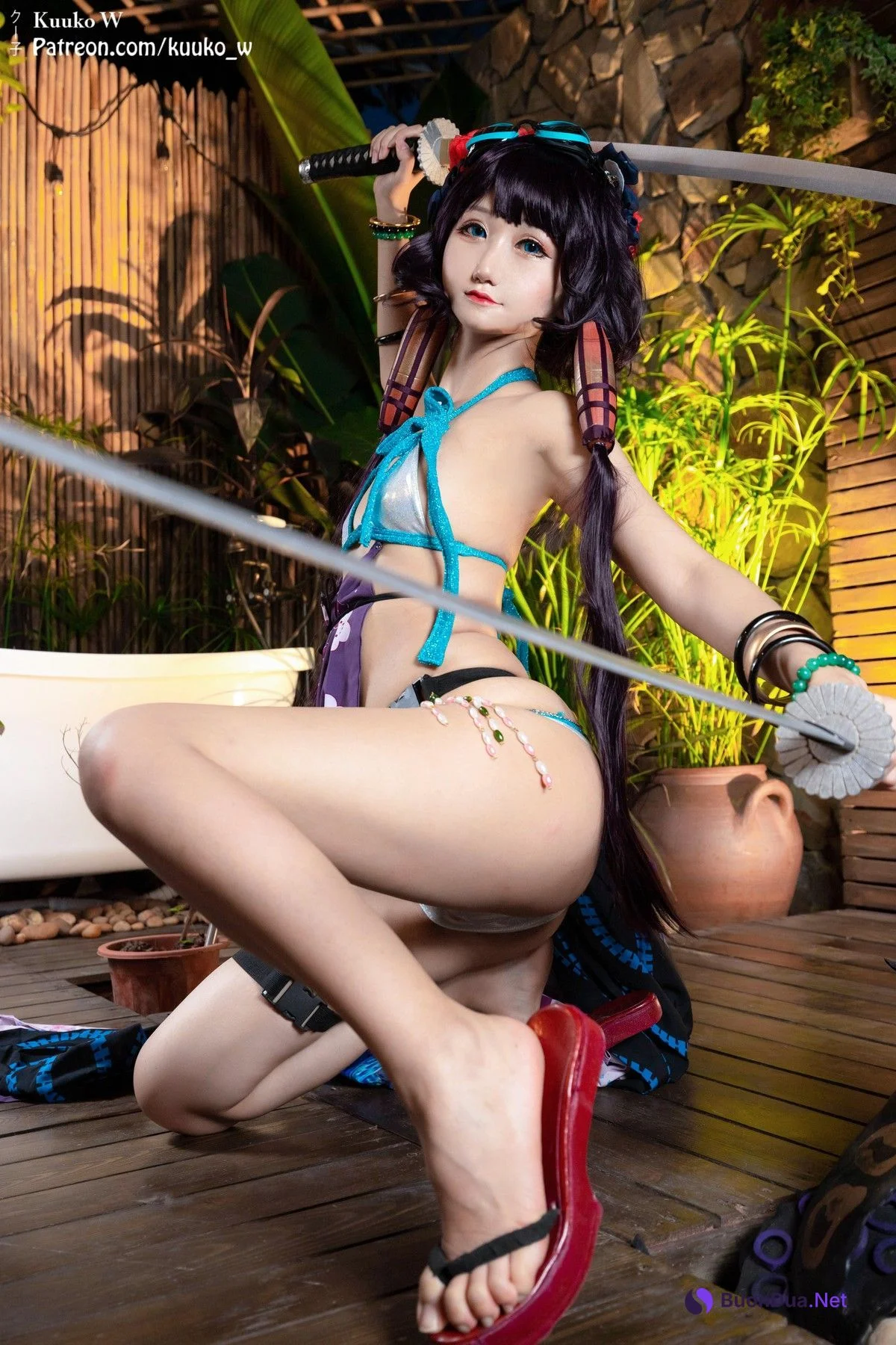 Cosplay KuukoW クー子 Houkusai Saber - Photo 13