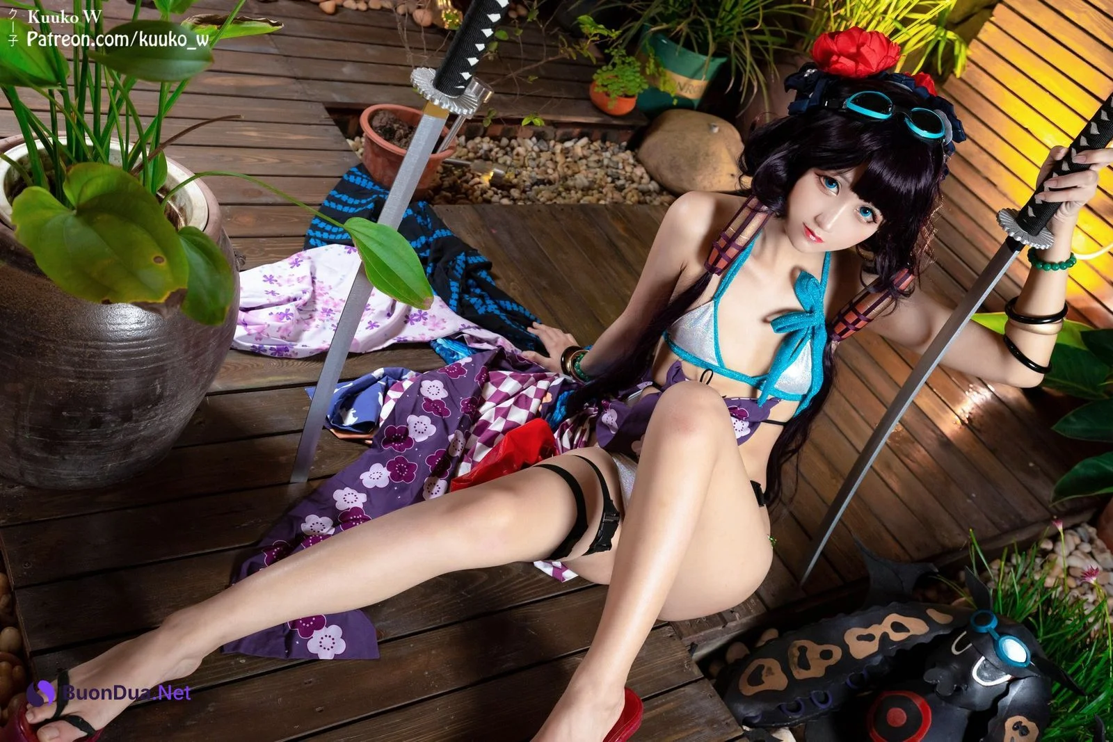 Cosplay KuukoW クー子 Houkusai Saber - Photo 20