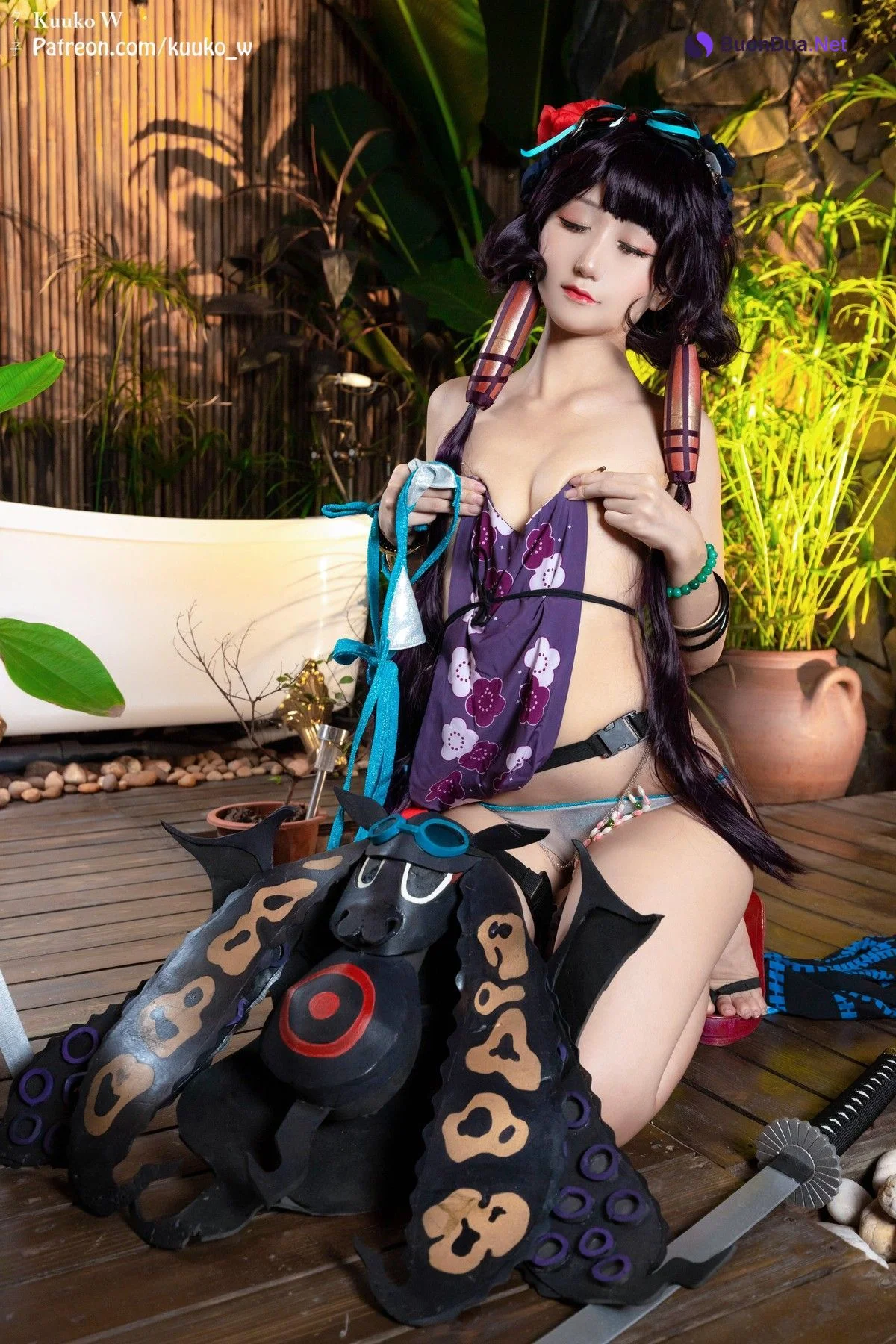 Cosplay KuukoW クー子 Houkusai Saber - Photo 6