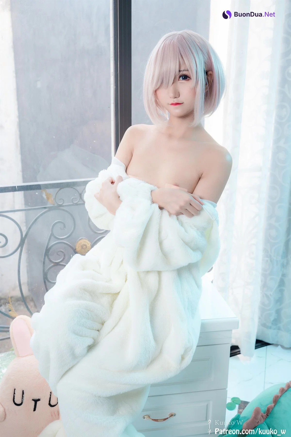 Cosplay KuukoW クー子 Mashu Kyrielight Kigurumi Pajama - Photo 4
